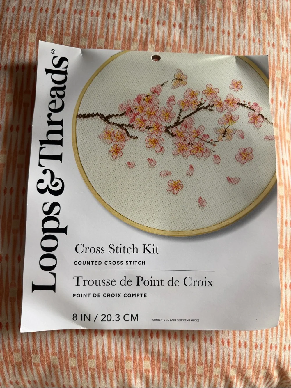 DIY CROSS STITCH KIT — CHERRY BLOSSOM